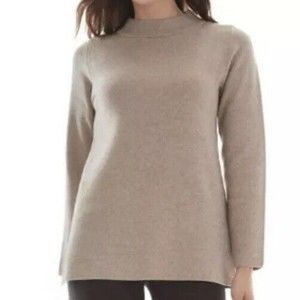 Apt 9.Pullover Soft Sweater.Medium.HeatherTaupe.27-in L.Machine Wash.NWT MRSP$50